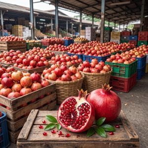 Buah Delima Merah Impor Segar